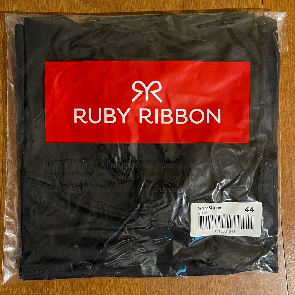 Ruby Ribbon Second Skin Cami - Black